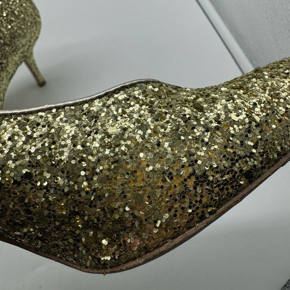 LK Bennett Gold Sparkle Heels Size 39 - Picture 12 of 14